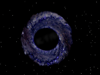 太空中的黑洞和虫洞