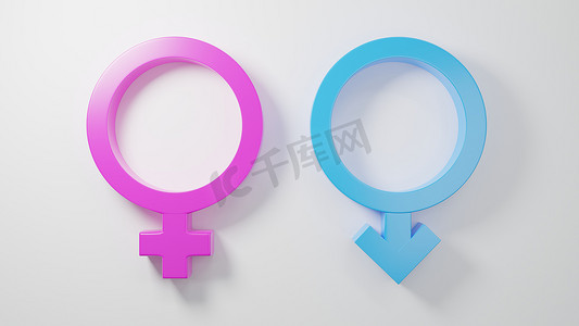 男性和女性头像的性别符号