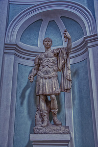 意大利佛罗伦萨的罗马大理石雕塑。