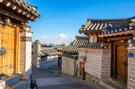 北村韩屋村，韩国传统风格建筑