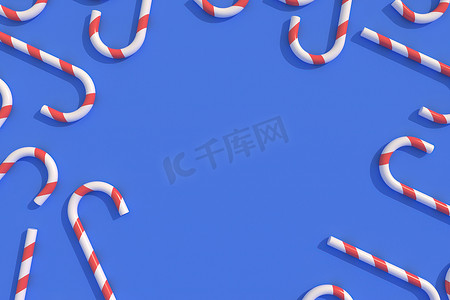新年假期和圣诞节的 3d 插图