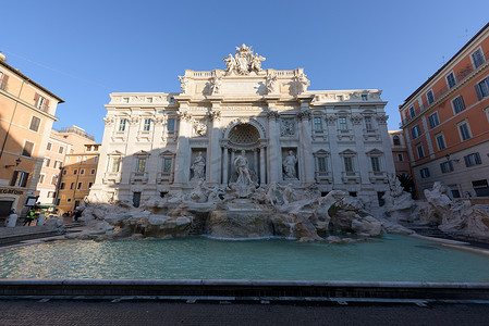 罗马假日摄影照片_废弃的许愿池在罗马，意大利