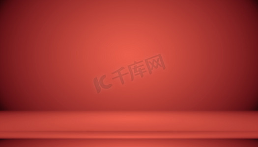 文档网页模板摄影照片_抽象红色背景圣诞情人节布局设计、工作室、房间、网页模板、具有平滑圆渐变颜色的业务报告