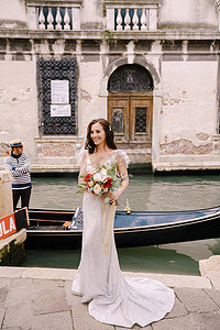 意大利威尼斯 — 2019年10月4日：意大利威尼斯婚礼。
