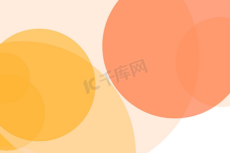 抽象橙色圆圈插图背景