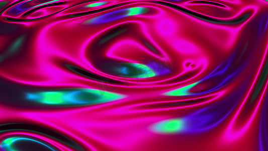 计算机生成编织虹彩布的逼真背景，3D 渲染背景