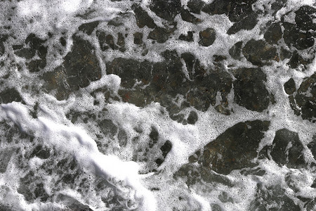 海浪泡沫纹理。