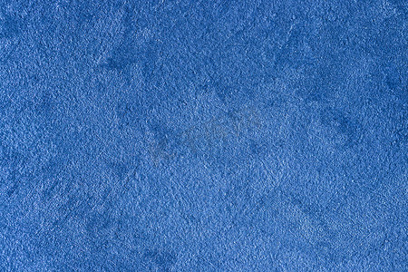 蓝色装饰石膏或灰泥或混凝土的纹理。
