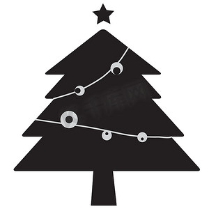 兰象形字摄影照片_象形文的圣诞树。
