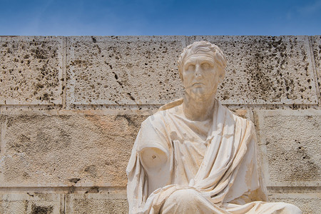米南德雕像，雅典卫城，希腊
