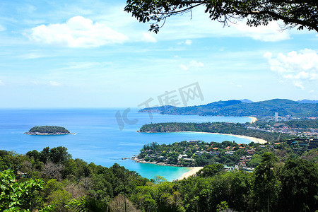 普吉岛风景摄影照片_普吉岛观点的风景，泰国南部的普吉岛。