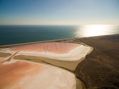 作品集背景摄影照片_克里米亚科亚什斯科粉红盐湖