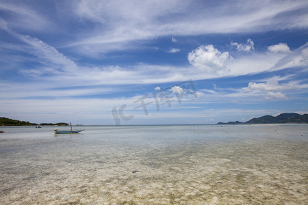 泰国苏梅岛的热带曾蒙海滩