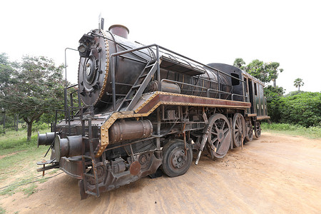 老式火车摄影照片_老式火车蒸汽机