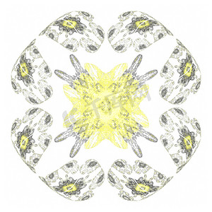 抽象 grunge 黄色孤立图案