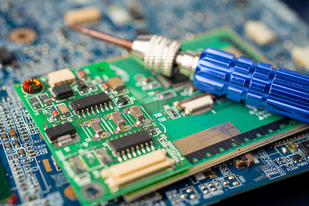电子废物电子、计算机电路 CPU 芯片主板核心处理器电子设备、数据概念、硬件、技术人员和技术。
