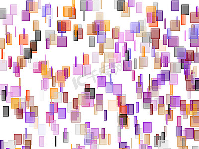 抽象紫灰色橙色棕色方块图背景