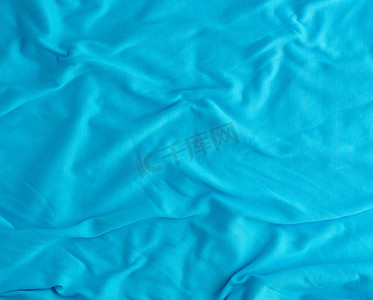 带波浪的浅蓝色织物质地，设计师的元素