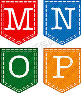 四个字母，M、N、O、P。