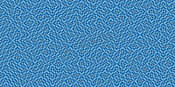 蓝色现代随机填充几何形状图案背景纹理。