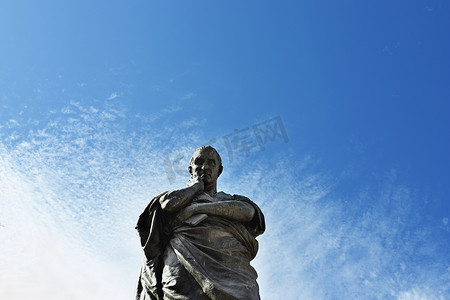 维迪斯摄影照片_罗马诗人奥维德的雕像