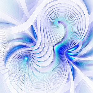 抽象蓝色波浪企业背景线波抽象流动的条纹和曲线