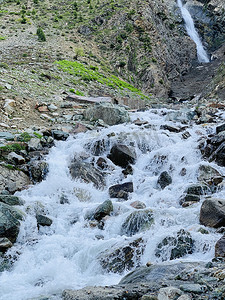 巴基斯坦摄影照片_巴基斯坦斯瓦特河谷的河景