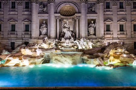 许愿池 (Fontana di Trevi) 在罗马。