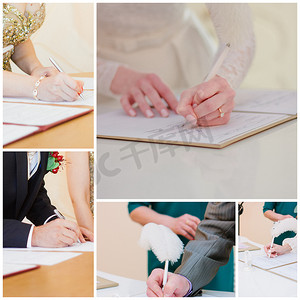 试剂盒图片摄影照片_婚礼登记流程。