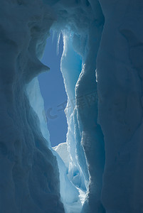 南极冰山的美丽景色