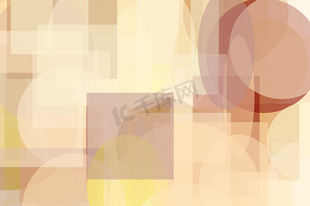 抽象棕色黄色圆圈和椭圆正方形和矩形图背景