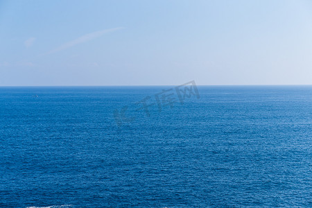 海洋地平线摄影照片_海洋海