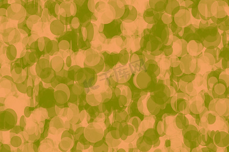 省略号摄影照片_抽象棕色绿色圆圈和椭圆图背景