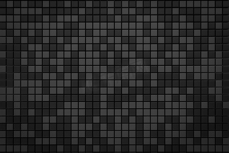 马赛克背景摄影照片_像素黑灰色网格背景 3D 渲染与复制空间