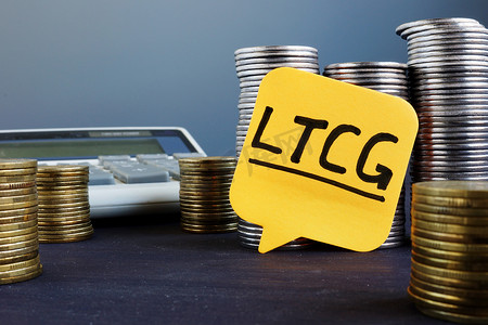 带有缩写 Long term capital gains LTCG 的标签。