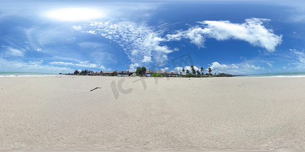 360 度球形全景 Bangsak 海滩 khao lak Phangnga p