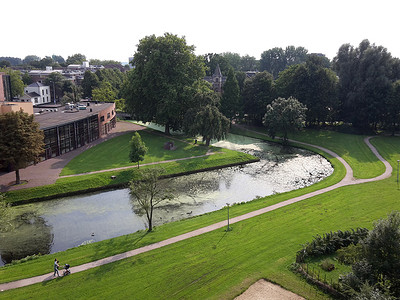 Ede-Wageningen 的景色，荷兰美丽的城市，拥有重要的大学校园