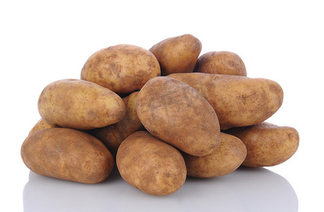 白底黄褐色土豆