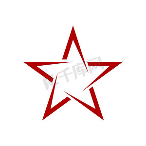红星旋风标志模板插图设计。