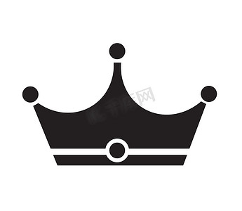 皇冠图标，白色背景上的皇冠图标