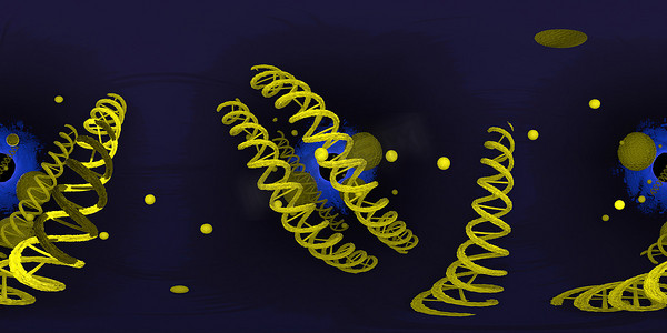 长方形3d摄影照片_DNA 脱氧核糖核酸结构的 3d 插图。