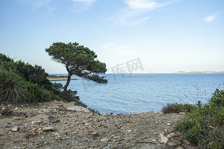 南部海岸的撒丁岛景观
