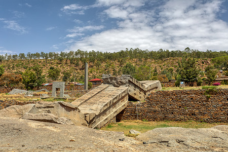 阿克苏摄影照片_埃塞俄比亚阿克苏姆市的古代方尖碑