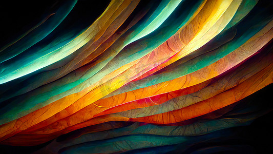 多彩多姿的催眠抽象线条壁纸背景设计，超亮的颜色多汁