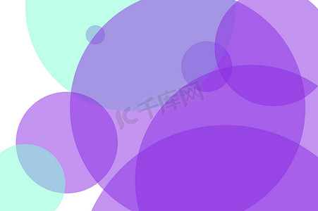 抽象紫绿色圆圈图背景