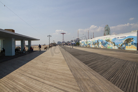 康尼岛的老长廊，纽约州的游乐海滩区