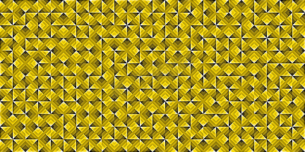 黄色现代随机填充几何形状图案背景纹理。