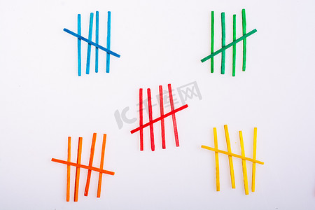 彩色计数棒让孩子学习数学