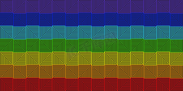 抽象方形几何摄影照片_抽象线方形彩虹几何背景-矢量图