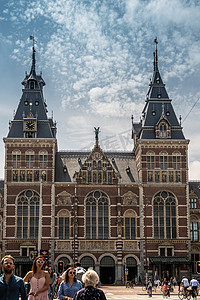 荷兰阿姆斯特丹国立博物馆塔楼和中央入口